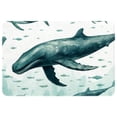thumbnail image 1 of Whale Polyester Non-Slip Office Chair Mat Bath Rugs Floor Rugs Machine Washable, 1 of 6