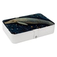 thumbnail image 1 of Whale Portable PU Leather Jewelry Display Necklace Organizer Earring Holder with Removable Compartment, 1 of 6