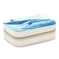 thumbnail image 1 of Whale Portable Velvet Organizer Box with Removable Compartment - Earring Holder, Necklace Holder, and Travel Organizer - Gift, 1 of 7