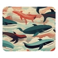 thumbnail image 1 of Whale Printed Gaming Mousepad Desk Pad, Square 8.3x9.8 Inch Non-Slip Rubber Bottom Mouse Mat for Office and Gaming, 1 of 6