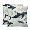 thumbnail image 1 of Whale Set with Unique Patterns - 16x16, 18x18, 20x20 Inches - Set of 2 for Living Room, Bedroom, and Office - Includes Throw Pillow Inserts and Chair, 1 of 6