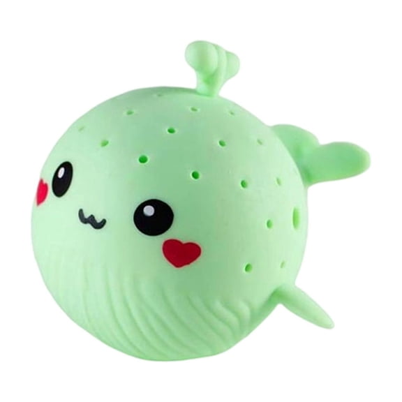 Whale Shape Water Spray Toy, Soft Silicone Squeeze Sprinkler Bath Toy, Elastic Rebound Decompression Play Tool, Compact Pool Bathroom Water Shooting Toy For Summer Fun