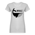thumbnail image 1 of Whale  Shaped T-Shirt Women -Image by Shutterstock, Female XX-Large, 1 of 2
