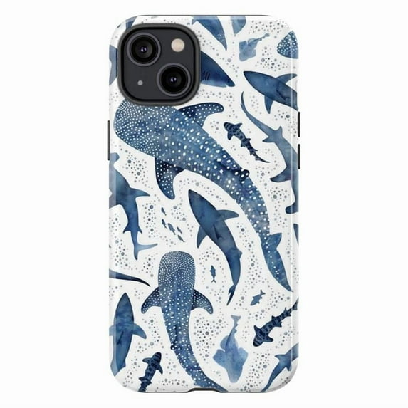Whale Shark Ocean Life iPhone Case – Marine Blue Beachy Design for iPhone 16 15 14 13 12 11 Pro Max
