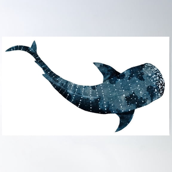 Whale Shark Poster Wall Art, Modern Wall Decor For Living Room Bedroom, 8x12 UNFRAMED