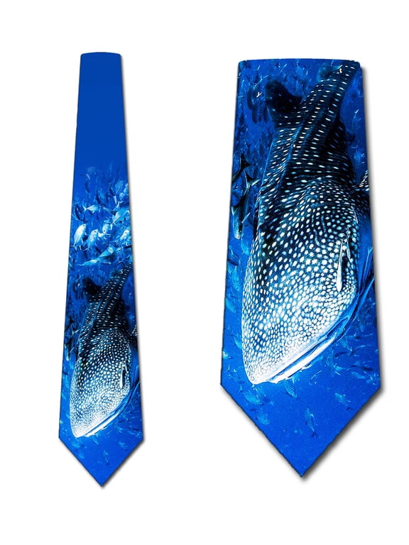 Whale Shark Ties Mens Ocean Animals Necktie by Three Rooker