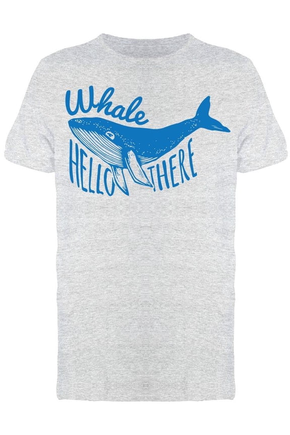 Whale Sketch Hello There Men's T-shirt