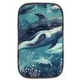 thumbnail image 1 of Whale Soft Comfortable Furry Printed Car Armrest Cover Mat 12.5x8.2 Inch, 1 of 6