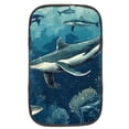 thumbnail image 1 of Whale Soft Printed Furry Car Armrest Pad Cover Mat - 12.5x8.2 Inch, Comfortable Armrest Accessory, 1 of 6