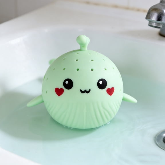 Whale Spouting Water Bath Toy, Soft Silicone Pinch Decompression Toy for Summer Swimming Pool