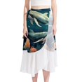 thumbnail image 1 of Whale Stylish Chiffon Summer Beach Dresses for Women, 1 of 6