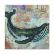 Whale Swimming Majestically - Canvas