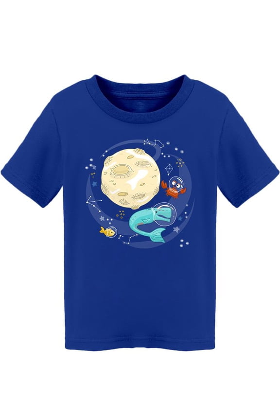 Whale Swimming On Space T-Shirt Toddler -Image by Shutterstock,  2 Toddler