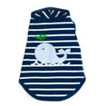 thumbnail image 1 of The Worthy Dog Appliqué Whale Graphic Stripe Sleeveless Dog Tee, 1 of 1