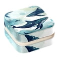 thumbnail image 1 of Whale Travel Portable Square Jewelry Box for Rings Earrings Necklaces Bracelets Girls Women Display Case Holder Organizer Stand Storage Box, 1 of 6