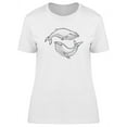thumbnail image 1 of Whale Vntage Sketch T-Shirt Women -Image by Shutterstock, Female Large, 1 of 2