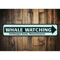 thumbnail image 1 of Whale Watching Location Novelty Sign, Metal Wall Decor - 4x18 inches, 1 of 4
