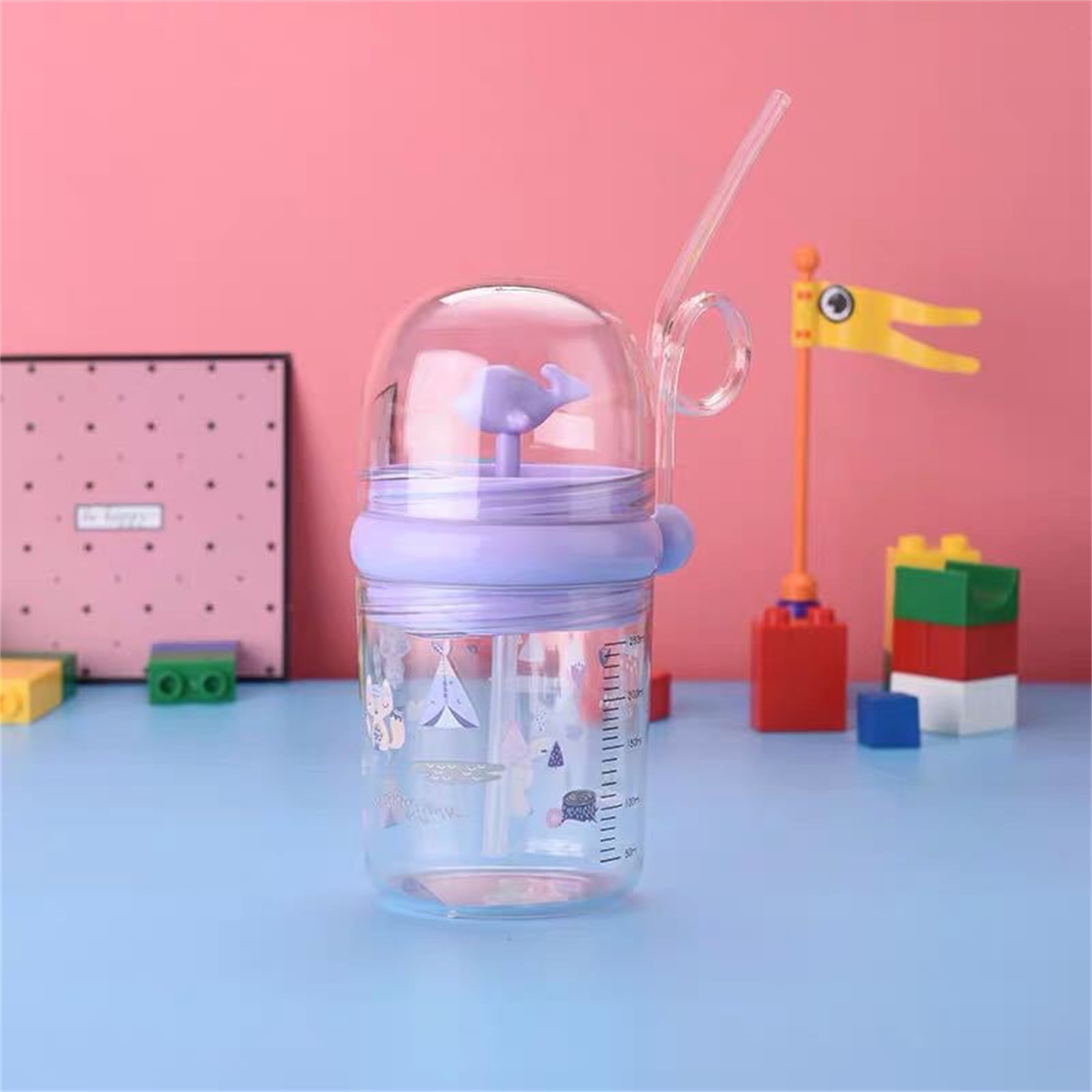 Whale Water Spray Drinking Bottle Whale Water Spray Drinking Cup Baby