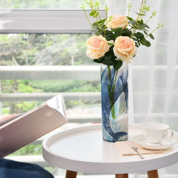 Whale Wave Vases for Flowers Modern Decorative Vase Home Decor for Bedroom Kitchen Living Room Centerpieces