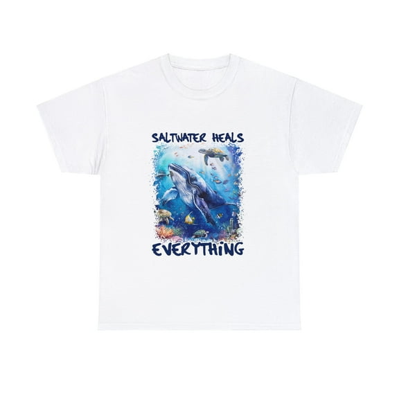 Whale beach salewater heals everything Shirt ID-0224-4ZDM