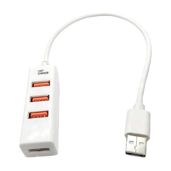 Whaledi 1 Input 4 Output USB Chargers Splitter Cable For Power Banks And Laptops