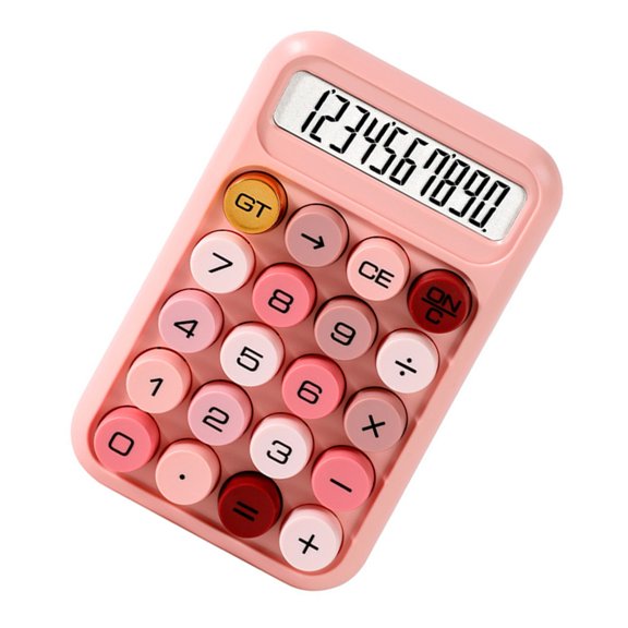 Whaledi 10 Digit Calculator Angle Design Key Response Lightweight Plastic