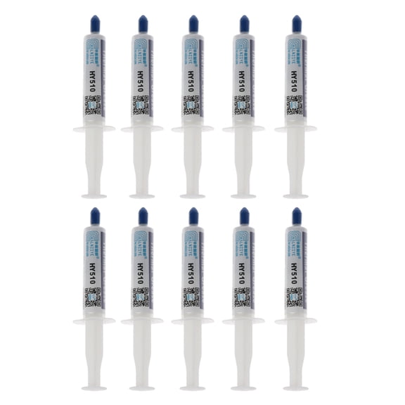 Whaledi 10Pcs Compound Silicon Thermal Grease Paste HY510 5g for CPU HeatSink Processor