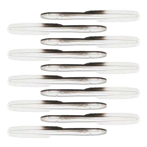 Whaledi 10Pcs Fishing Simulation Loach Soft Baits Bionic Swimming Lures Fishing Baits