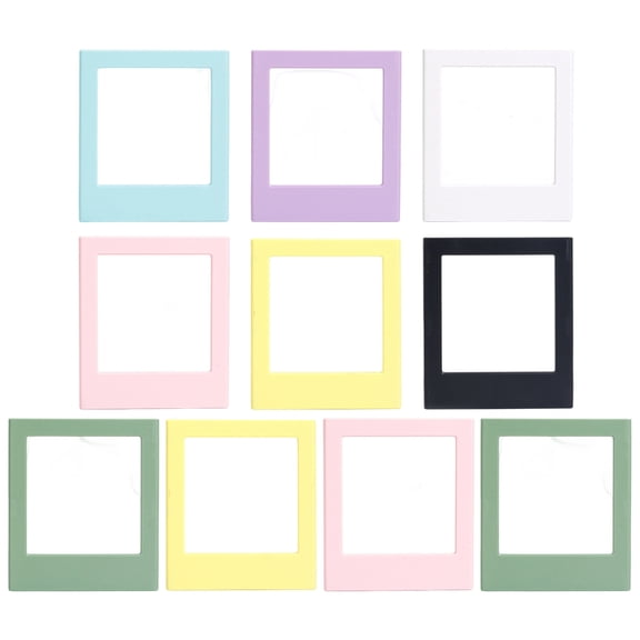 Whaledi 10Pcs Magnetic Photo Frame Fridge Magnetic Desktop Wallet Picture Frame