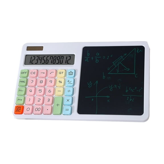 Whaledi 12 Digit Solar Calculator With LCD Writing Board Standard For Office School