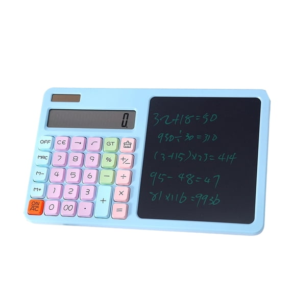 Whaledi 12 Digit Solar Calculator With LCD Writing Board Standard For Office School