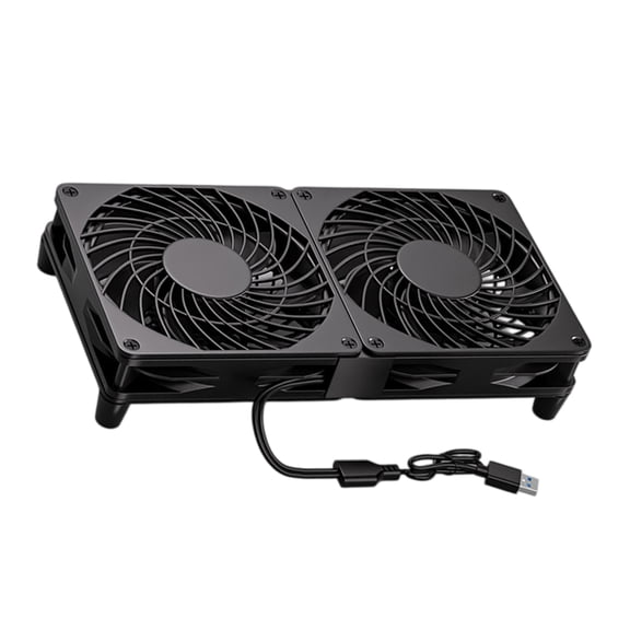 Whaledi 120MM USB Fan 5V Brushless Cooling Fan for Router PC Computer TV Box Case