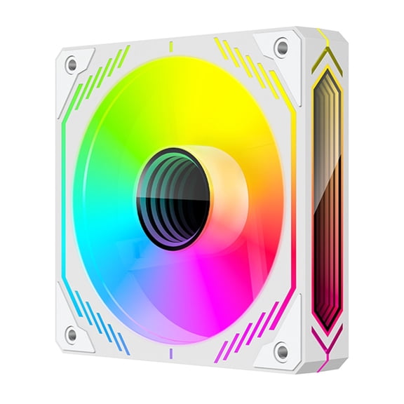 Whaledi 12cm High Airflow ARGB Fan With 4Pin PWM Control And ABS Construction For PC
