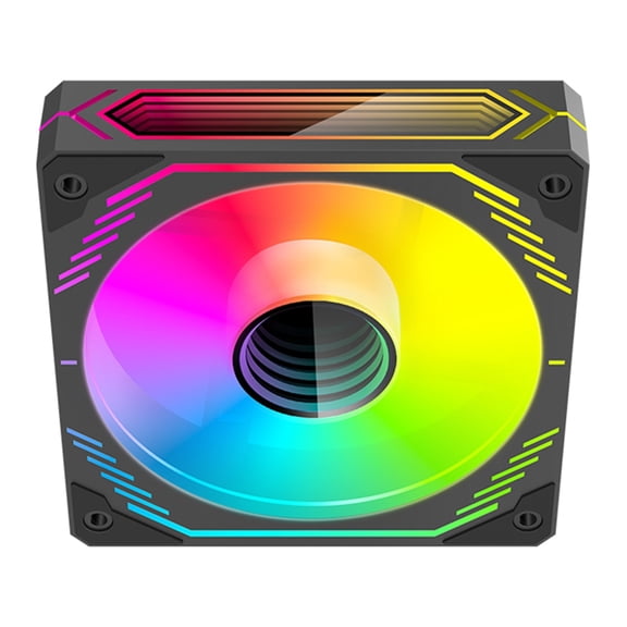 Whaledi 12cm High Airflow ARGB Fan With 4Pin PWM Control And ABS Construction For PC