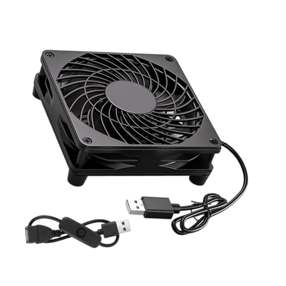 Whaledi 12cm USB Cooling Fan With Controller For Computer Case Router And Receiver