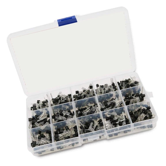 Whaledi 15 Value Power Transistor Variety Pack 2N222-S9018 NPN General Purpose
