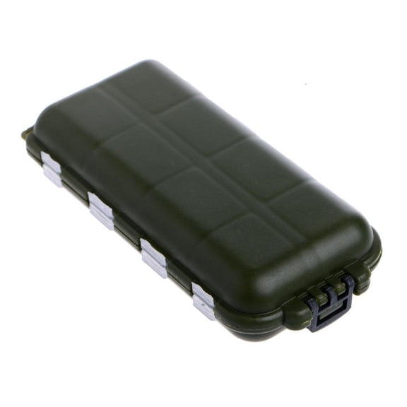 Whaledi 16 Compartments Fishing Box Storage for Case Fly Fish Lures Spoon Hook Bait Tack