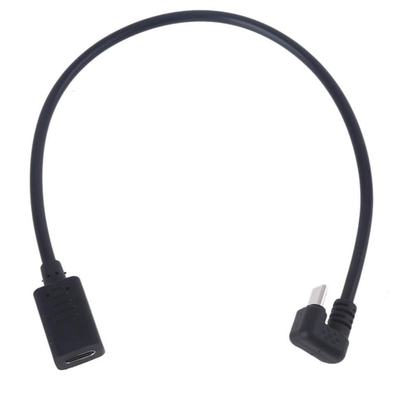 Whaledi 180 Degree U Shaped Type C Female to Micro USB Male Charge Cable for Cellphone