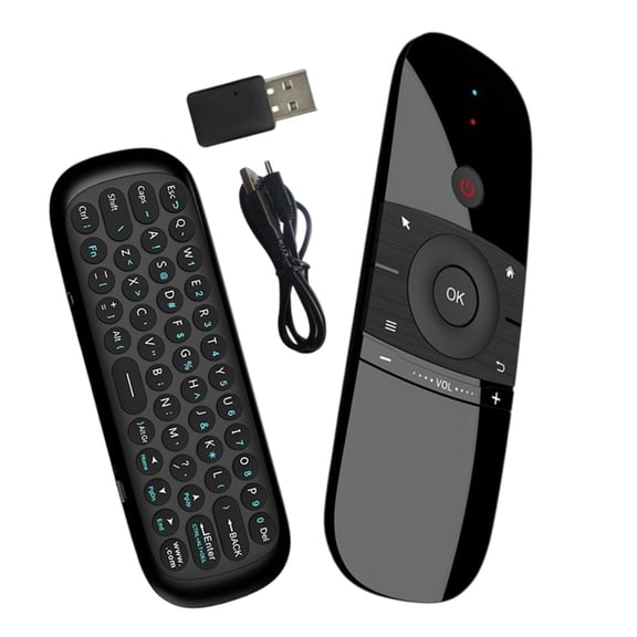 Whaledi 2.4Ghz Ergonomic Mouse Keyboard Learning Remote Control For PC