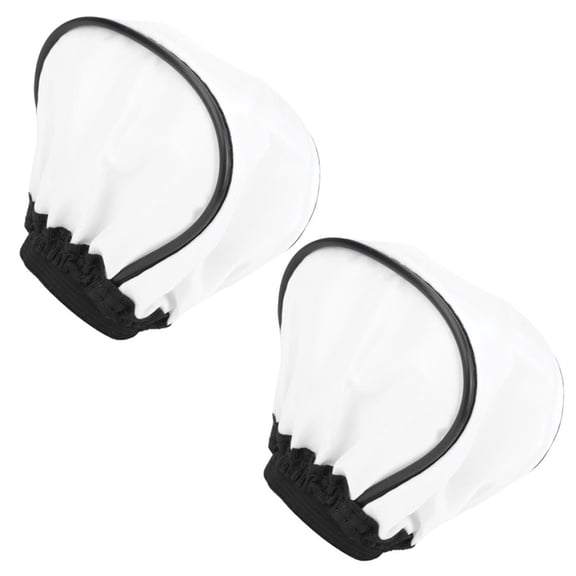 Whaledi 2 Pieces Foldable Mini Softbox Diffuser Soft Box for DSLR Speed Light, White