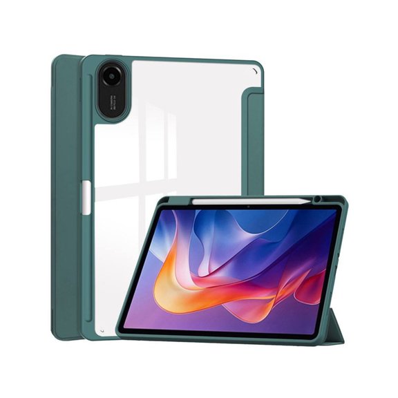 Whaledi 2025 Tablet Case Magnetic Locking Faux Built In Slot