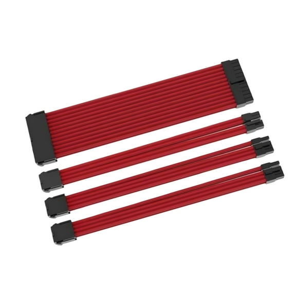 Whaledi 24PIN Mainboard and GPU PCIE 6+2P CPU 4+4Pin 8PIN Colorful Module Cable 18AWG