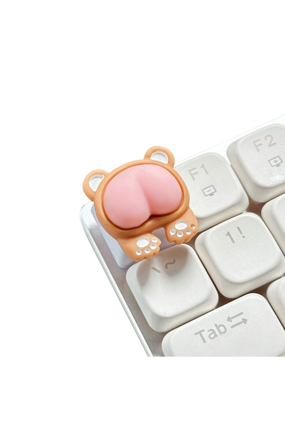 3D Keycap Pink Piggy Rabbit Cats Bear Butt ABS Keycaps Art Keyboards Keycap