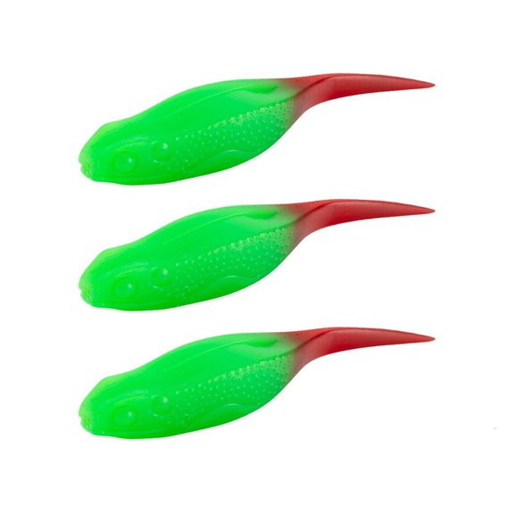 Whaledi 3pcs Rotate Tail Fishing Lures Wobbles Soft Lures Enhances Flexibility