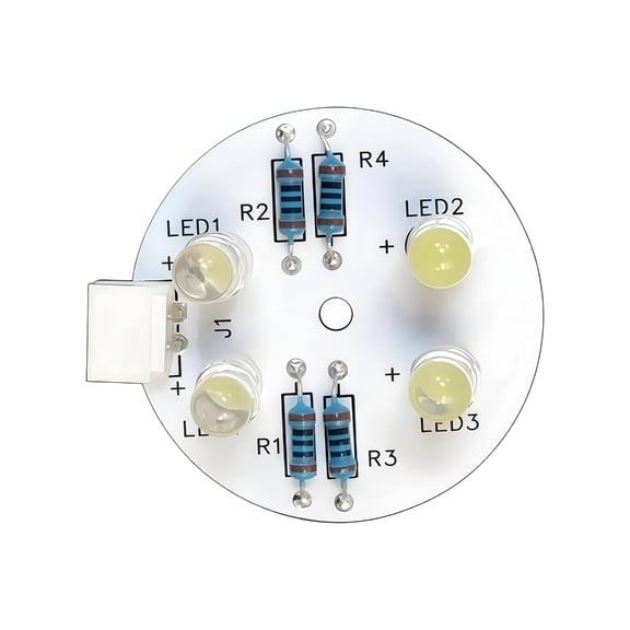 Whaledi 4 LEDs Universal Fridge Light Replacement Bright Energy Saving PCB Lamp