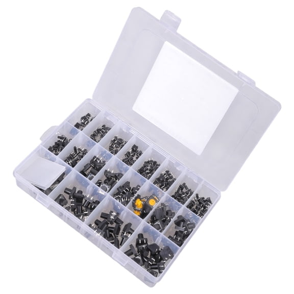 Whaledi 4 Pins Push Button Micro Tactile Tact Switch 6 mm x 6 mm x 12 x 12 mm 20 Value