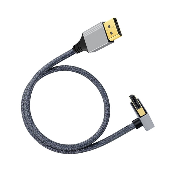 Whaledi 4K 60Hz Video Cable Contra-angled Connection Adapter Cord 100CM