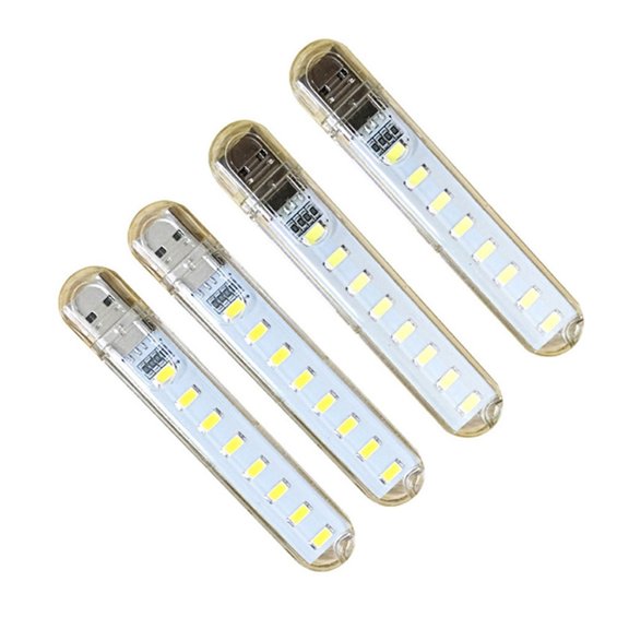 Whaledi 4Pcs Innovative Warm Decorative Led Night Party Desktop Laptop Desktop Light