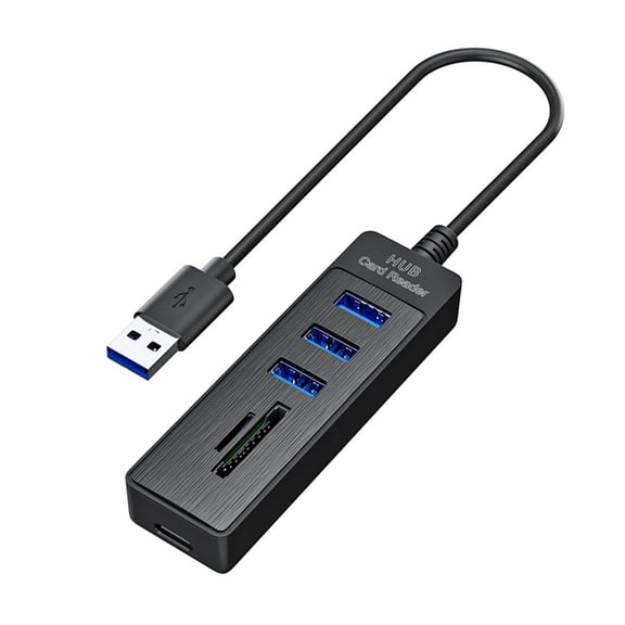 Whaledi 5 In 1 Expandable USB Hubs SDTF Reader Supports 2TB Storage For PC Laptop