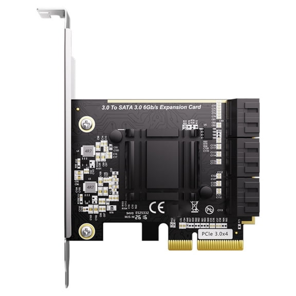 Whaledi 6 Port SATA3.0 PCIE Expansion Card For Desktop PC And Workstations